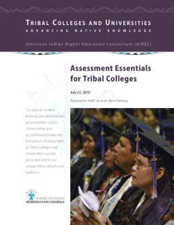 Assessment Essentials for Tribal Colleges