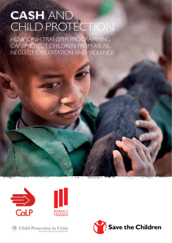 cash AND CHILD PROTECTION
