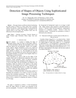 Detection of Shapes of Objects Using Sophisticated Image
