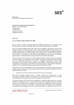 Director, New Skies Satellites Australia Pty Ltd Attention: Dr. Steven