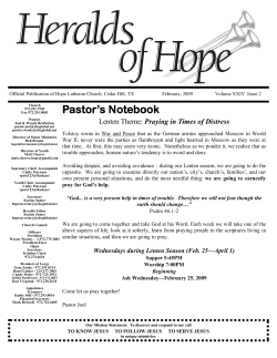 February 2009 Heralds of Hope