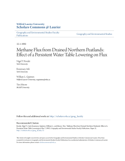 Methane Flux from Drained Northern Peatlands: Effect of a