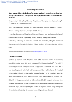 Scotch-tape-like exfoliation of graphite assisted with elemental sulfur
