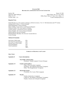 Section: 001 Room: UC 289 Instructor: Mark McDayter Office Phone