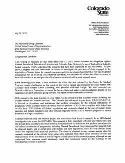 L. . With respect to the legal question in your letter, we do not believe