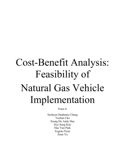 APPENDIX Cost-Benefit Analysis Feasibility of Natural Gas Vehicle