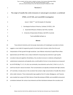preprint - Mineralogical Society of America