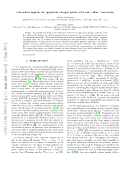 Interaction regimes for oppositely charged plates with