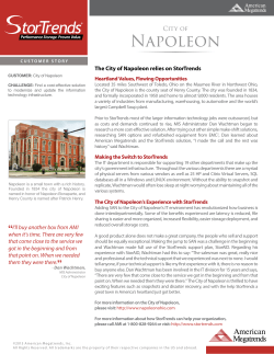 Customer Story: City of Napoleon
