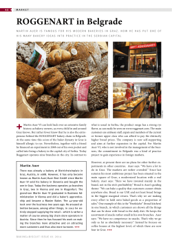 ROGGENART in Belgrade - Baking + Biscuit International