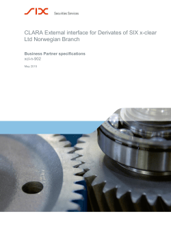 CLARA External interface for Derivates of SIX x