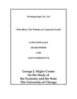 George J. Stigler Center for the Study of the Economy and the State