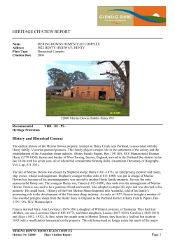 Field Place - Glenelg Shire Council