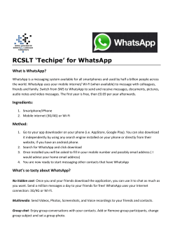 RCSLT `Techipe` for WhatsApp