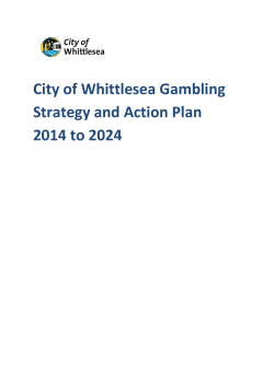 Gambling Strategy and Action Plan