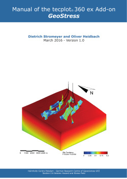 Manual of the tecplot&reg; 360 ex Add-on GeoStress