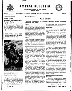 1 - The US Postal Bulletins
