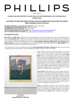 FRANCIS BACON PORTRAIT FRANCIS BACON