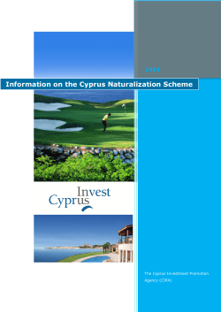 Information on the Cyprus Naturalization Scheme