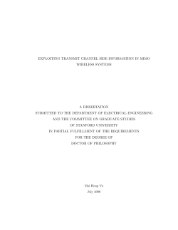 exploiting transmit channel side information in mimo wireless