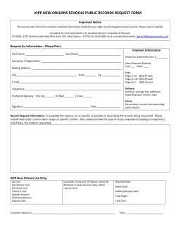 this form - KIPP New Orleans
