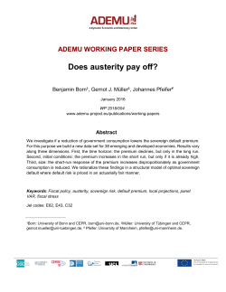 Does austerity pay off? - e