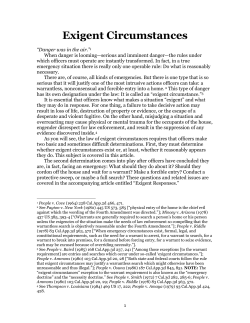 Exigent Circumstances