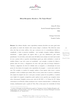Bifocal Reception: Hecuba vs. The Trojan Women