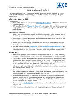 Kiosk-to-Go! - Girl Guides of Canada.