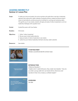 L3 Leading Indirectly