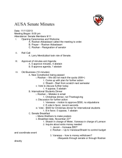 AUSA Senate Minutes