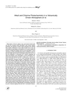 Alkali and Chlorine Photochemistry in a Volcanically Driven
