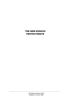 THE NEW KOSOVO PROTECTORATE