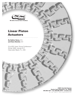 Linear Piston Actuators