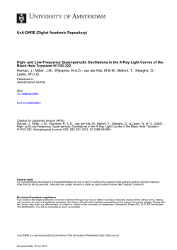 High- and Low-Frequency Quasi-periodic Oscillations - UvA-DARE