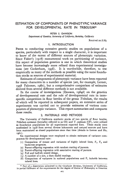 tions (see Cockerham, 1956). It is worthwhile, therefore, to test