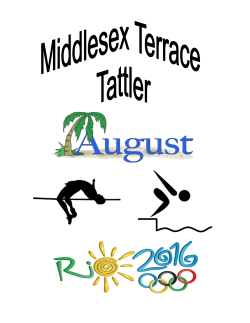 August Tattler - Middlesex Terrace LTC