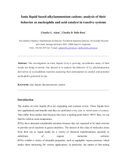 Ionic liquid based-alkylammonium cations: analysis of their