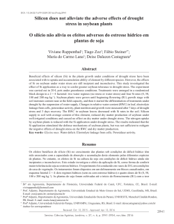Silicon does not alleviate the adverse effects of drought stress