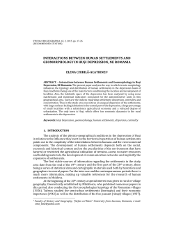 interactions between human settlements and geomorphology