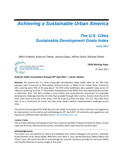 Publication - Sustainable Development Solutions Network