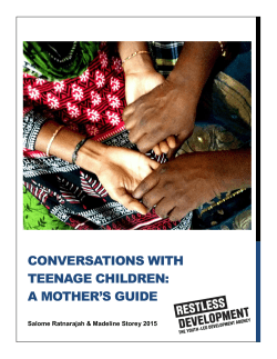 conversations with teenage children: a mother`s guide
