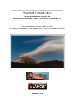 Global Volcanic Hazards and Risk Technical
