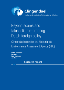 Beyond scares and tales: climate‑proofing Dutch