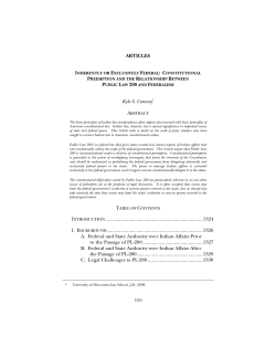 Inherently or Exclusively Federal - University of Pennsylvania Law