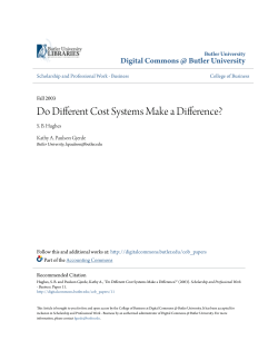 Do Different Cost Systems Make a Difference?