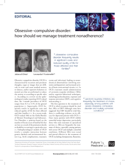 Obsessive&ndash;compulsive disorder: how should we manage treatment