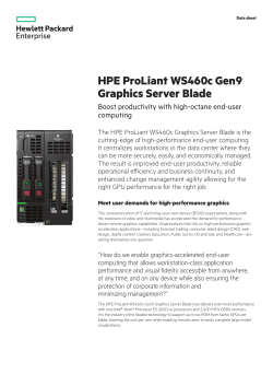 HPE ProLiant WS460c Gen9 Graphics Server Blade Boost