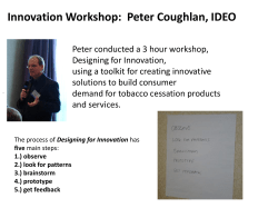 Innovation Workshop: Peter Coughlan, IDEO