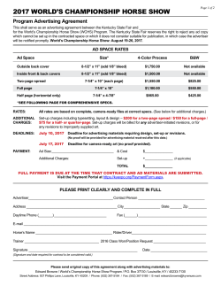 2016 world`s championship horse show